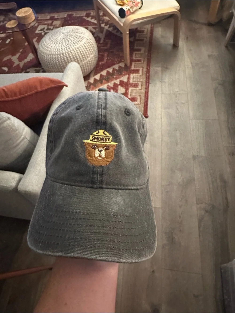 Embroidered Cap - Gray